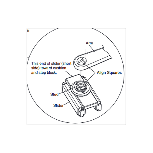Norton Special Order Slide Assembly for Cam Action Door Closer Special Orders