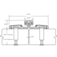 Roton 780-057HD-83 Full Surface Heavy Duty Continuous Hinge for Bi-Fold Applications