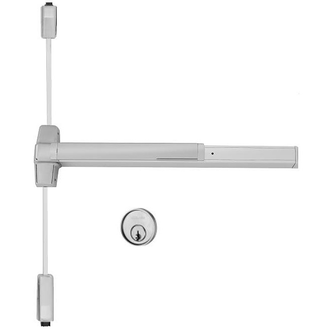 Von Duprin Surface Mounted Vertical Rod Device with Night Latch Trim Exit Devices / Panic Bars