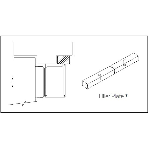 Schlage Filler Plate for M450 Access Control