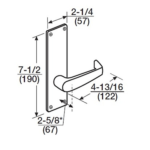 Corbin Russwin Special Order N Style Escutcheon Plate Special Orders