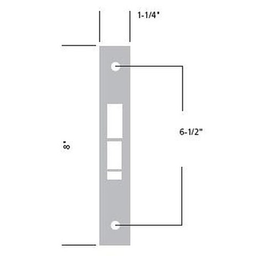 Sargent Mortise Lock Outside Front Plate-1-1/4 Commercial Door Locks