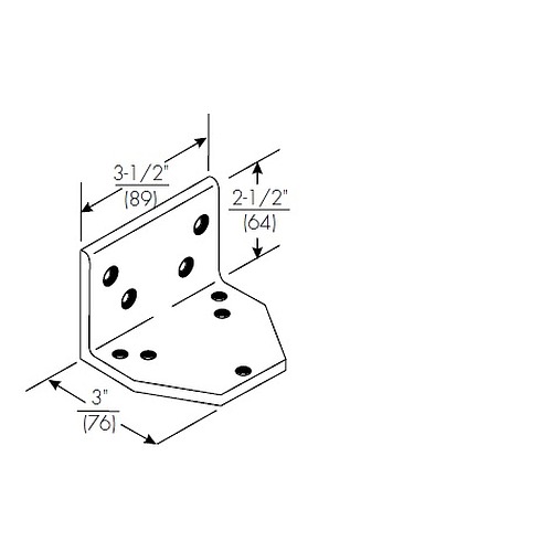 Norton Special Order Flush Rabbeted Transom Angle Bracket Special Orders