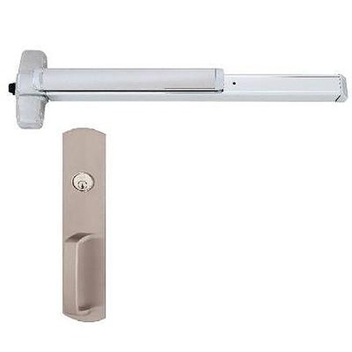 Von Duprin Special Order 98 series Rim Exit Device with Night Latch Pull Trim and Weep Holes Special Orders