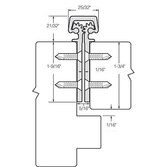 Roton Standard Duty Concealed Leaf Continuous Hinge Continuous Hinges