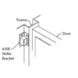 Detex Adjustable surface strike bracket Exit Devices / Panic Bars image 2