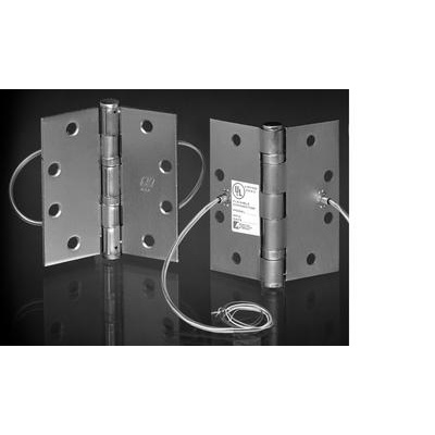 Hager Electrified Hinge 4-1/2 x 4-1/2 4 Wire Pivots, Hinges and Patch Fittings