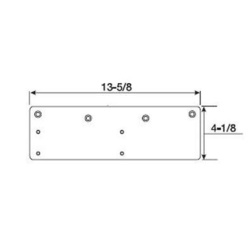 Norton Low Ceiling Clearance Drop Plate Mounting Plates & Brackets