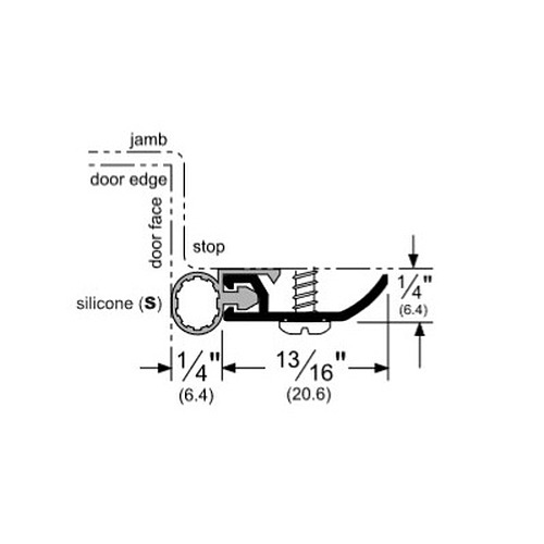 Pemko Silicone Mechanically Fastened Weatherstrip Thresholds & Weatherstripping