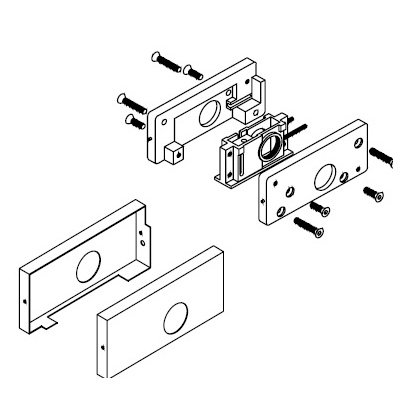 dormakaba Patch Lock Fitting AR20 for Type F Door Pivots, Hinges and Patch Fittings image 2