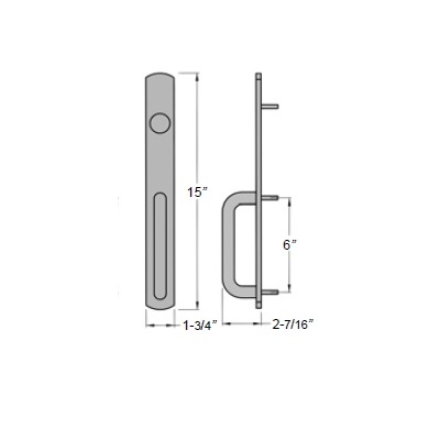 Precision Hardware Narrow Stile Apex Rim Exit Device with Night LatchTrim Exit Devices / Panic Bars image 3