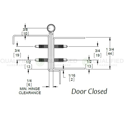 Markar Architectural Products Fire-Rated Stainless Steel Pin & Barrel Continuous Hinge Continuous Hinges image 3