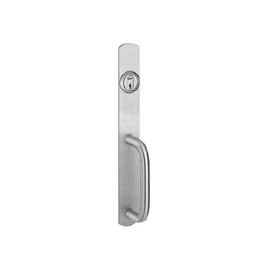Precision Hardware Night Latch Escutcheon with Pull for Apex Narrow Stile Exit Devices Exit Devices / Panic Bars