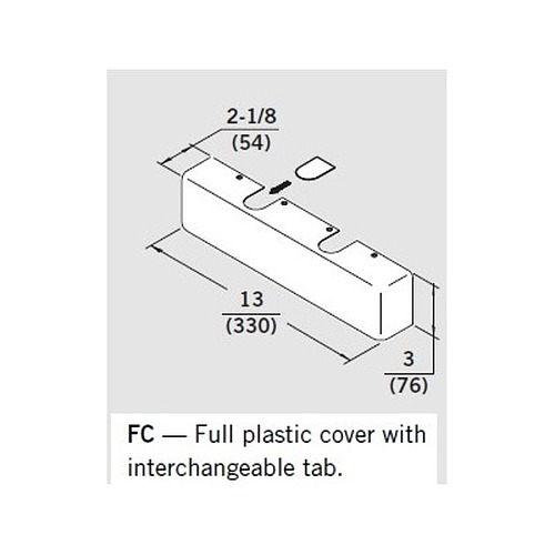 dormakaba 8000  Series Full Plastic Cover Special Orders