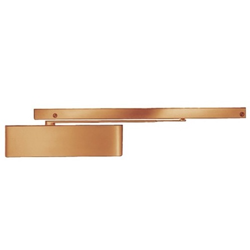 LCN Special Order Sentronic Closer/Holder with Plated Polished Brass Finish Special Orders