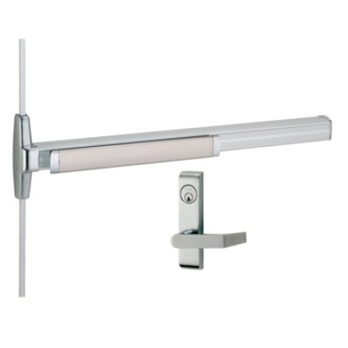 Von Duprin Special Order Narrow Stile Surface Mounted Vertical Rod Device with Lever Special Orders