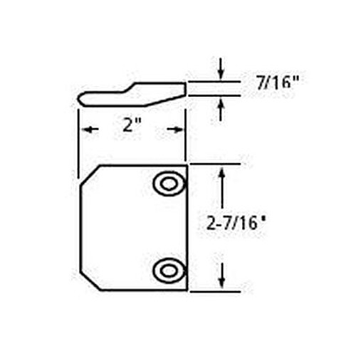 Sargent Special Order Exit Device Strike for Double Door Special Orders