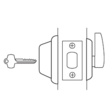 Best Heavy Duty Interchangeable Core Classroom Deadbolt. 2-3/4Backset Commercial Door Locks image 2