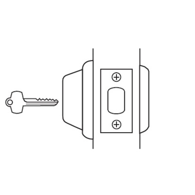 Best Standard Duty Interchangeable Core Single Sided Deadbolt. 2-3/4Backset Commercial Door Locks image 2