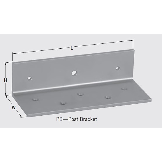 dormakaba Special Order Post Bracket for EMLSG380  Electromagnetic Gate lock Special Orders
