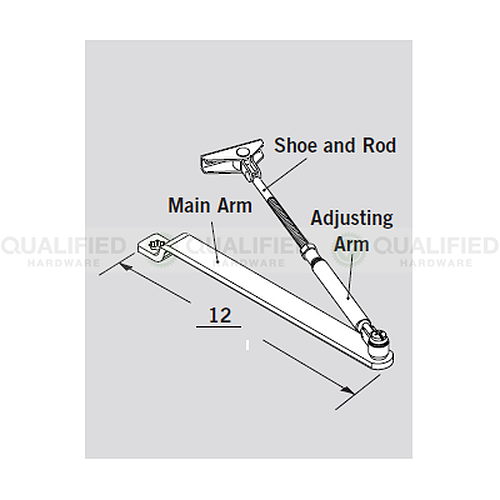 dormakaba Special Order Round Arm Secure Non-Hold Open Arm Special Orders