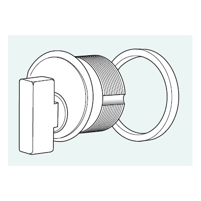 Adams Rite 1 Thumbturn Mortise Cylinder with Trim Ring Cylinders image 2