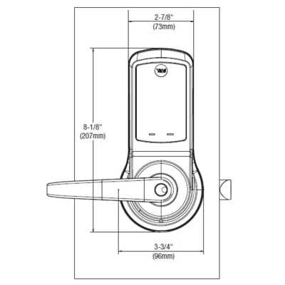 Yale nexTouch Cylindrical Access Control Lock with Keypad Special Orders image 2