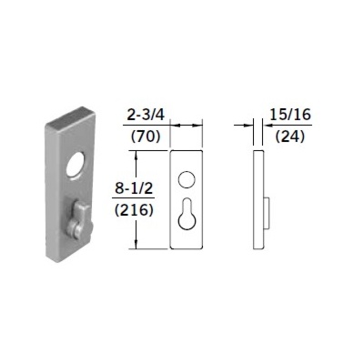 dormakaba Special Order Y011 Thumbturn Trim for 9000 Series Exit Devices Special Orders