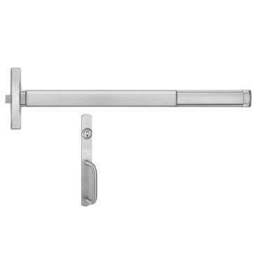 Precision Hardware Narrow Stile Apex Rim Exit Device with Night LatchTrim Exit Devices / Panic Bars