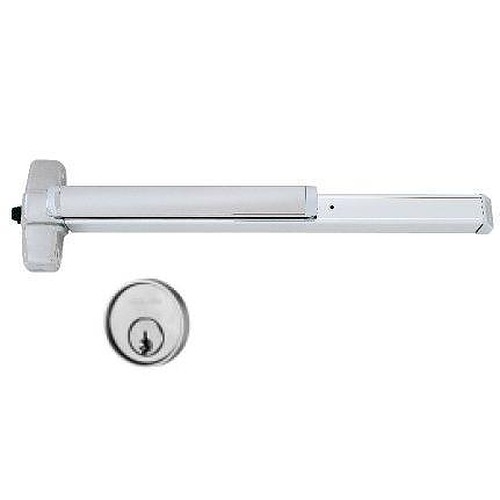 Von Duprin Special Order Rim Exit Device with Night Latch Optional Pull and Cylinder Dogging Special Orders