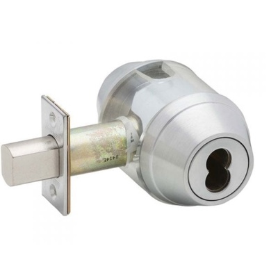 Schlage Double Cylinder Deadbolt Prepped for Interchangeable Core Commercial Door Locks