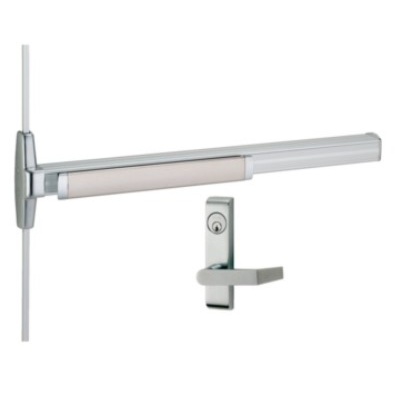 Von Duprin Special Order Narrow Stile Surface Mounted Vertical Rod Device with Dummy Lever Special Orders