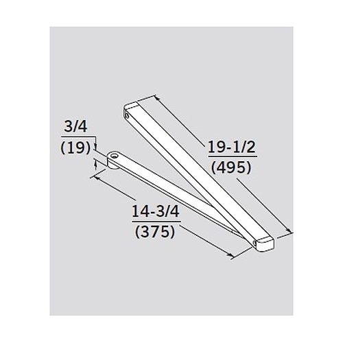 dormakaba Special Order Pull Side Track Arm for 8616T Special Orders