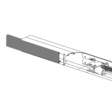 Von Duprin Slide-in Rail Cover for 22 & 2227 Exit Devices Special Orders