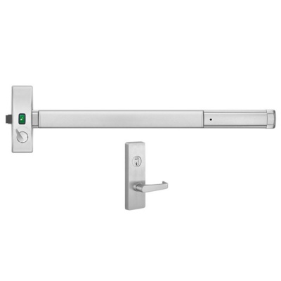 Precision Hardware 2110VI x 4908A Special Order Apex Rim Exit Device with Dual Cylinder Visual Indicator Latch Lever Trim