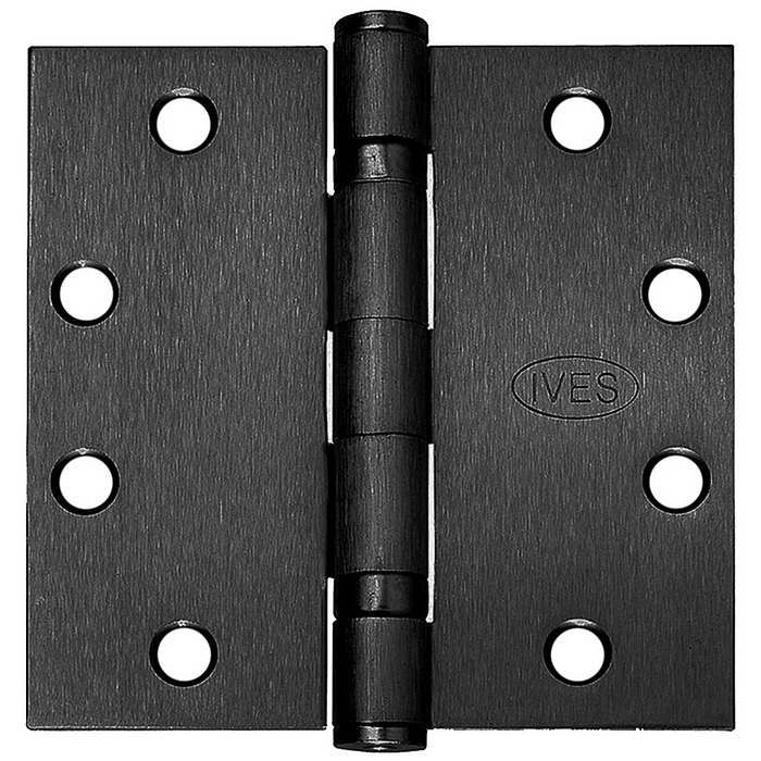 Ives 4.5 x 4.5 5 Knuckle Ball Bearing Full Mortise Hinge Pivots, Hinges and Patch Fittings