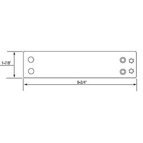 Norton Adapter Plate for 1600 Series Closers Surface Mounted Closers
