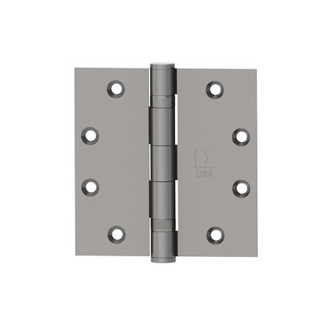 Hager 4-1/2 x 4-1/2 Heavy Weight Ball Bearing Hinge with Non-Removable Pin for Metal Doors Pivots, Hinges and Patch Fittings