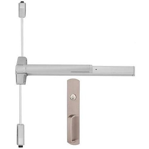 Von Duprin Surface Mounted Vertical Rod Device with Night Latch Trim Exit Devices / Panic Bars