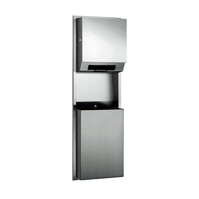 Auto Roll Paper Towel Disp & 12 gal. Waste Receptacle. - Battery - Recessed