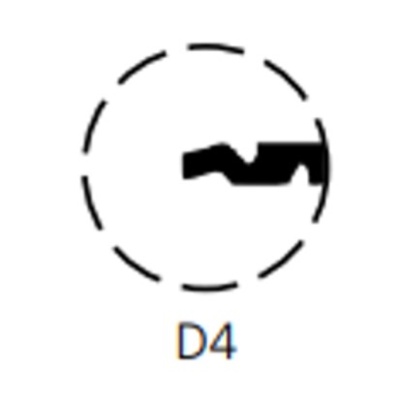 D4 Keyway - 0 Bitted - Special Order Only
