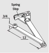 S-DS-Spring Stop Door Saver Parallel Arm-689 Finish Only + $153.00
